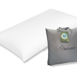 oreiller zero de moshy 100% respectueux de la planète